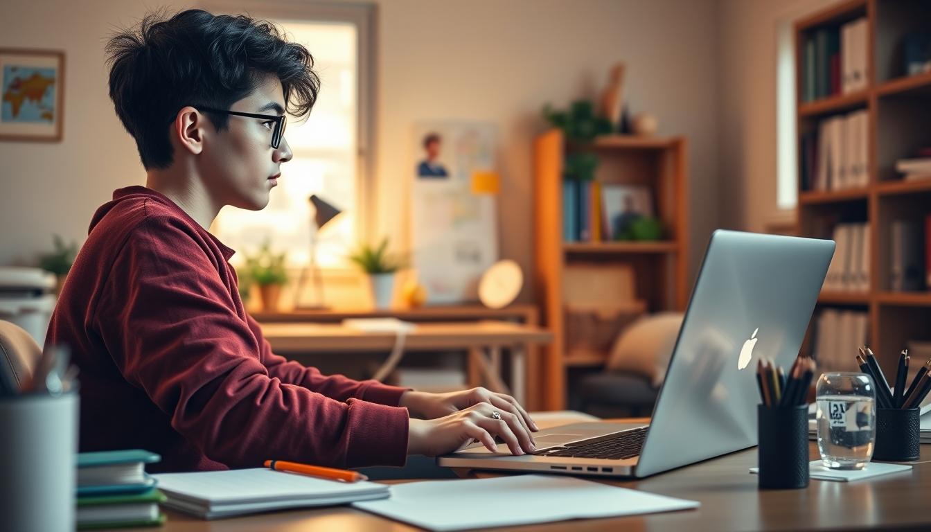 Students collaborating in study space